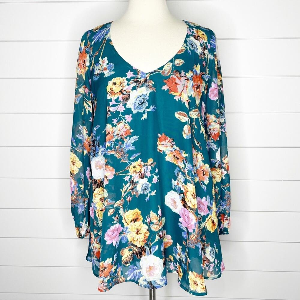Show Me Your Mumu Donna Michelle Floral Tunic Dress Rosieo & Juliet Small - Picture 2 of 10